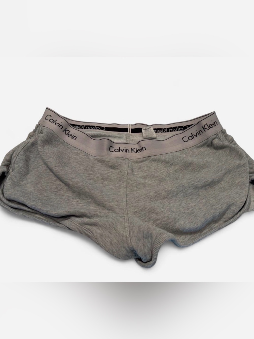 Calvin Klein Grey Women's Cotton Blend Shorts
